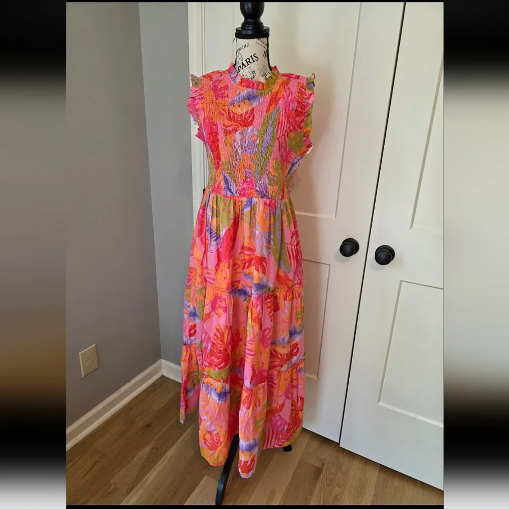 Tropical Maxi Dress By J. Marie-NWT - Picture 1 of 8